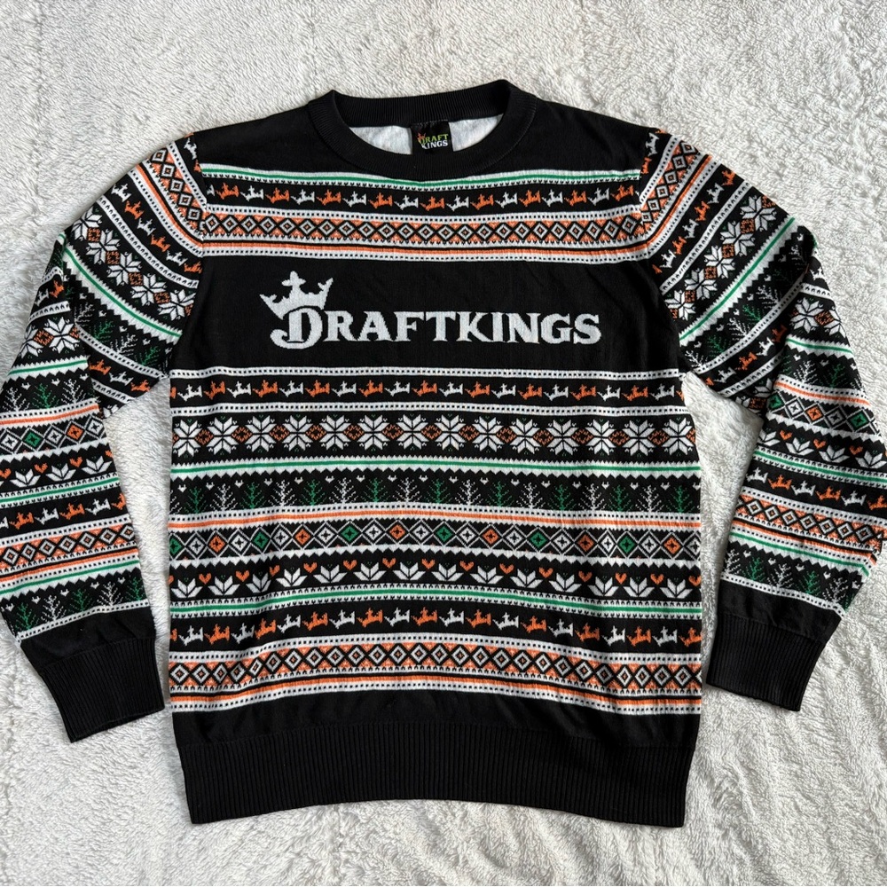 Draft Kings Ugly Christmas Sweater Men’s XL